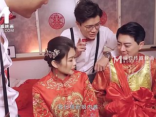 Modelmedia Asia-Lewd Pernikahan Adegan-Liang Yun Fei-MD-0232 Terbaik Asia Porno Glaze
