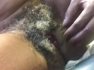 Mature little one give nice hairy pussy
